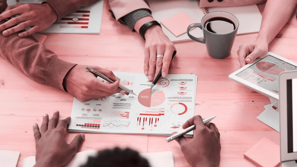 People analyzing data