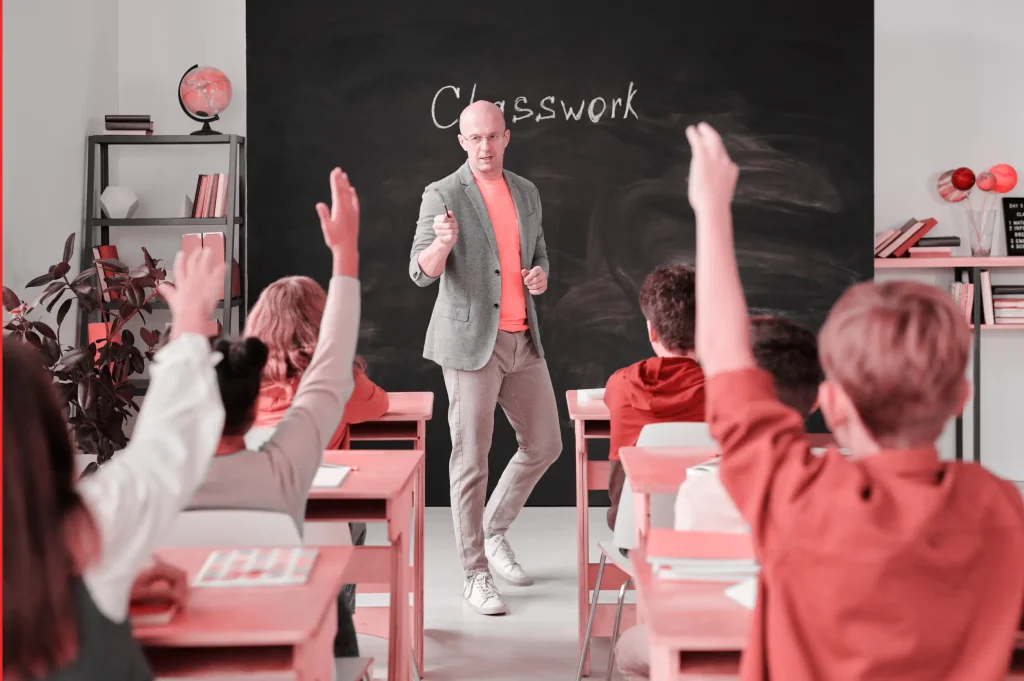 Educator in class