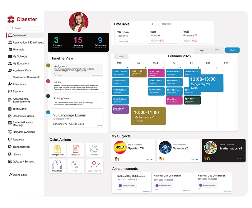 Classter Student Portal 
